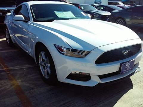 Oxford White Ford Mustang V6 Coupe.  Click to enlarge.