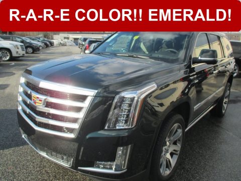 Dark Emerald Metallic Cadillac Escalade Premium 4WD.  Click to enlarge.