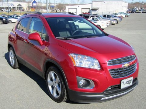 Ruby Red Metallic Chevrolet Trax LTZ.  Click to enlarge.