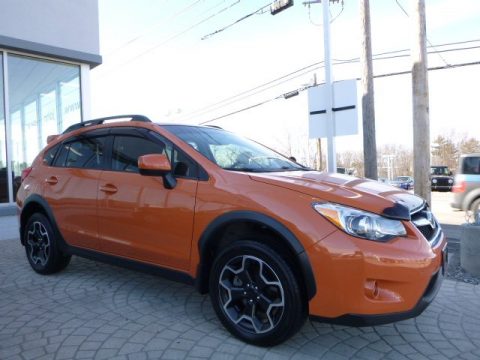 Tangerine Orange Pearl Subaru XV Crosstrek 2.0i Limited.  Click to enlarge.