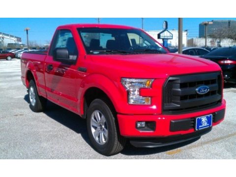 Race Red Ford F150 XL Regular Cab.  Click to enlarge.