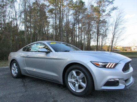 Ingot Silver Metallic Ford Mustang V6 Coupe.  Click to enlarge.
