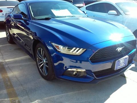 Deep Impact Blue Metallic Ford Mustang EcoBoost Coupe.  Click to enlarge.