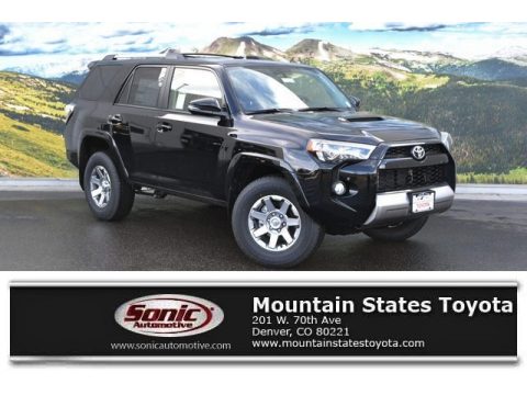 Midnight Black Metallic Toyota 4Runner Trail Premium 4x4.  Click to enlarge.