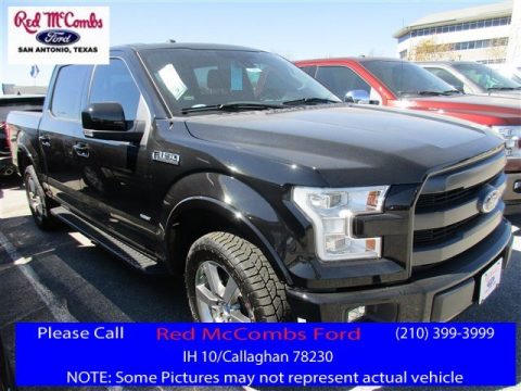 Shadow Black Ford F150 Lariat SuperCrew 4x4.  Click to enlarge.