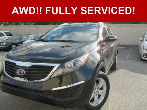 Black Cherry Kia Sportage LX AWD.  Click to enlarge.