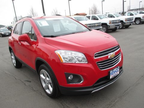 Blaze Red Chevrolet Trax LTZ AWD. Click to enlarge. Blaze Red Chevrolet Trax LTZ AWD. Click to enlarge.
