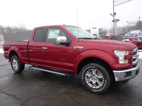 Ruby Red Ford F150 Lariat SuperCab 4x4.  Click to enlarge.