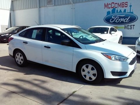 Oxford White Ford Focus S Sedan.  Click to enlarge.