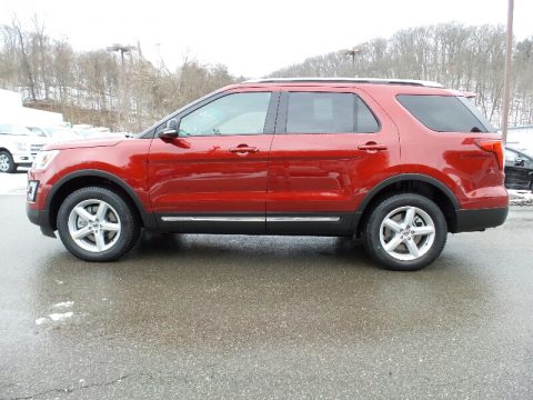 Ruby Red Metallic Tri-Coat Ford Explorer XLT 4WD.  Click to enlarge.