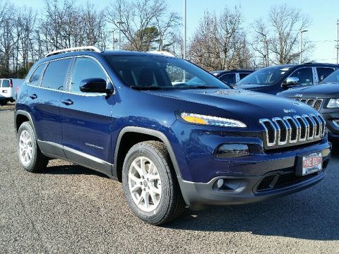 True Blue Pearl Jeep Cherokee Latitude 4x4.  Click to enlarge.