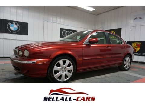 Radiance Red Metallic Jaguar X-Type 3.0.  Click to enlarge.
