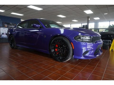 Plum Crazy Pearl Dodge Charger SRT Hellcat.  Click to enlarge.