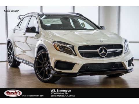 Cirrus White Mercedes-Benz GLA 45 AMG.  Click to enlarge.