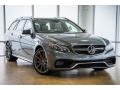 Front 3/4 View of 2016 Mercedes-Benz E 63 AMG 4Matic S Wagon #12