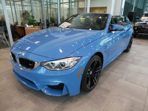 Yas Marina Blue Metallic BMW M4 Convertible.  Click to enlarge.