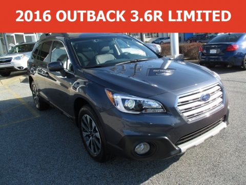 Carbide Gray Metallic Subaru Outback 3.6R Limited.  Click to enlarge.
