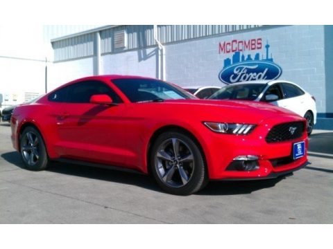 Race Red Ford Mustang V6 Coupe.  Click to enlarge.