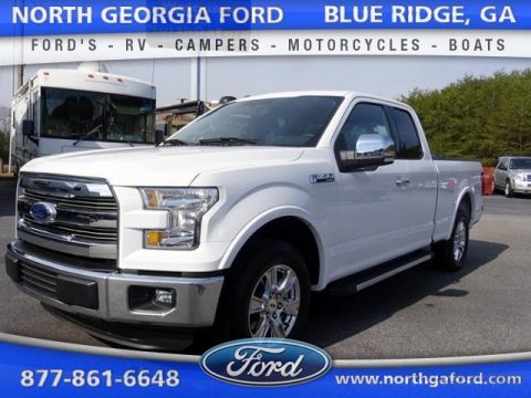 Oxford White Ford F150 Lariat SuperCab.  Click to enlarge.