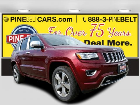 Velvet Red Pearl Jeep Grand Cherokee Overland 4x4.  Click to enlarge.