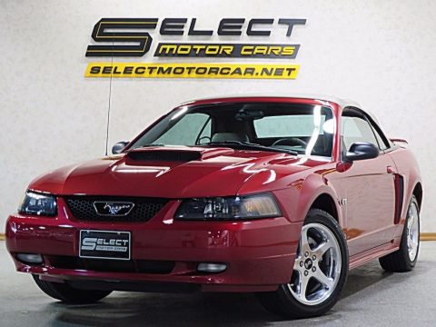 Laser Red Metallic Ford Mustang GT Convertible.  Click to enlarge.