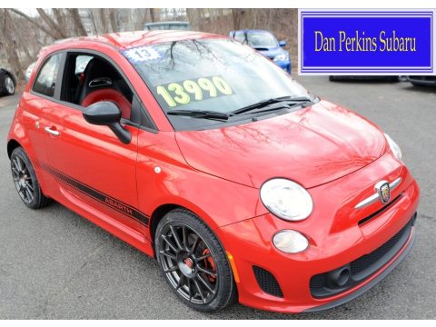 Rosso (Red) Fiat 500 Abarth.  Click to enlarge.