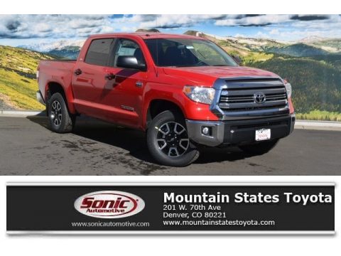 Radiant Red Toyota Tundra SR5 CrewMax 4x4.  Click to enlarge.