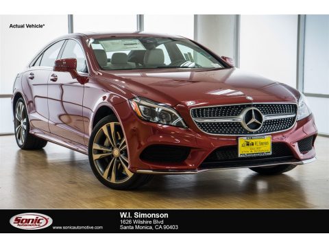 designo Cardinal Red Metallic Mercedes-Benz CLS 550 Coupe.  Click to enlarge.