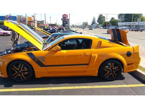 Grabber Orange Ford Mustang GT Deluxe Coupe.  Click to enlarge.