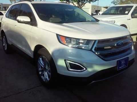White Platinum Ford Edge SEL.  Click to enlarge.