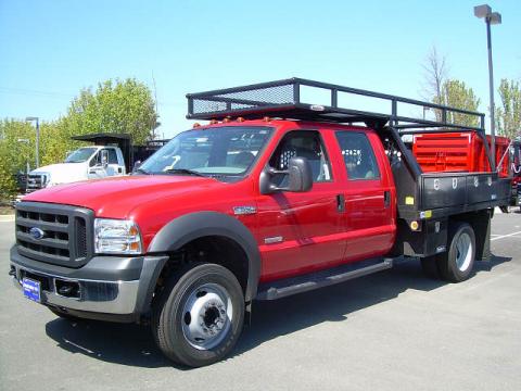 Red Ford F550 Super Duty XL Crew Cab Commercial.  Click to enlarge.