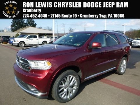 Velvet Red Pearl Dodge Durango Limited AWD.  Click to enlarge.