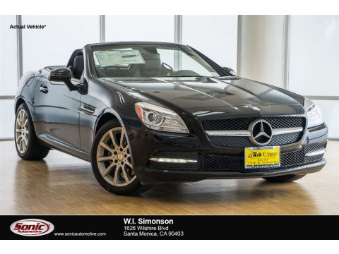 Black Mercedes-Benz SLK 300 Roadster.  Click to enlarge.