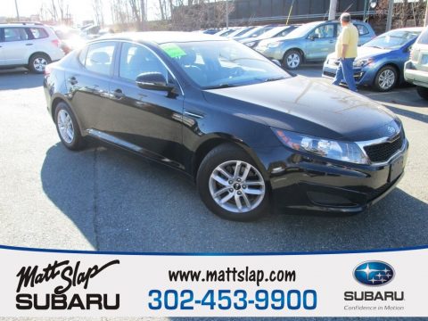 Ebony Black Kia Optima LX.  Click to enlarge.