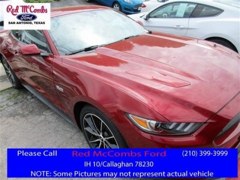 Ruby Red Metallic Ford Mustang GT Coupe.  Click to enlarge.