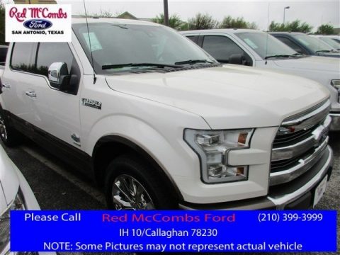 White Platinum Ford F150 King Ranch SuperCrew.  Click to enlarge.