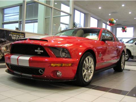 Torch Red Ford Mustang Shelby GT500KR Coupe.  Click to enlarge.