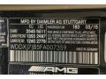 Mercedes-Benz Color Code 183 Magnetite Black Metallic #6