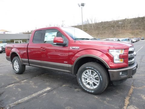 Ruby Red Ford F150 Lariat SuperCab 4x4.  Click to enlarge.