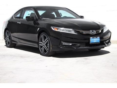 Crystal Black Pearl Honda Accord Touring Coupe.  Click to enlarge.