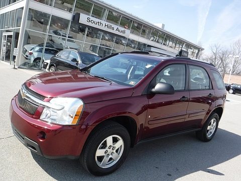 Deep Ruby Red Metallic Chevrolet Equinox LS AWD.  Click to enlarge.
