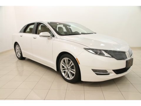 White Platinum Lincoln MKZ FWD.  Click to enlarge.