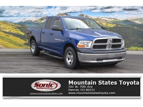 Deep Water Blue Pearl Dodge Ram 1500 ST Quad Cab 4x4.  Click to enlarge.
