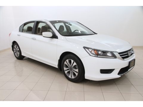 White Orchid Pearl Honda Accord LX Sedan.  Click to enlarge.