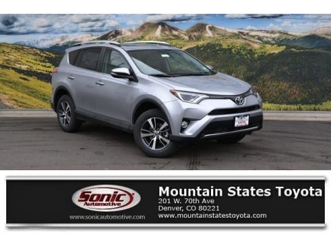 Silver Sky Metallic Toyota RAV4 XLE AWD.  Click to enlarge.