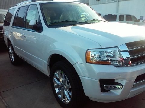 White Platinum Metallic Tricoat Ford Expedition Limited.  Click to enlarge.