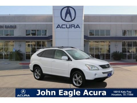 Crystal White Pearl Lexus RX 400h Hybrid.  Click to enlarge.