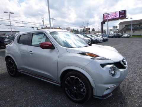 Brilliant Silver Nissan Juke NISMO AWD.  Click to enlarge.