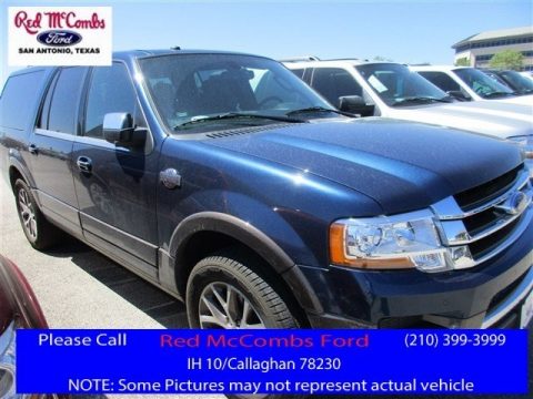 Blue Jeans Metallic Ford Expedition EL King Ranch.  Click to enlarge.