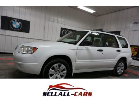 Aspen White Subaru Forester 2.5 X.  Click to enlarge.